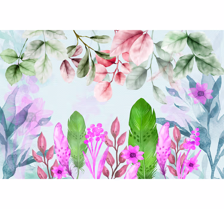 Fotobehang planten boho stijl - TenStickers