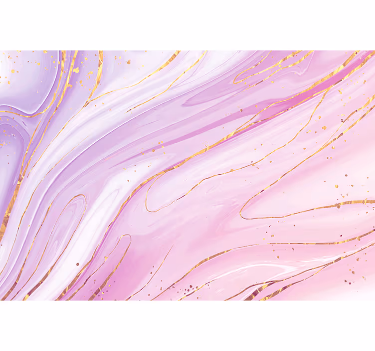 Roze en witte marmer patroon fotobehang - TenStickers