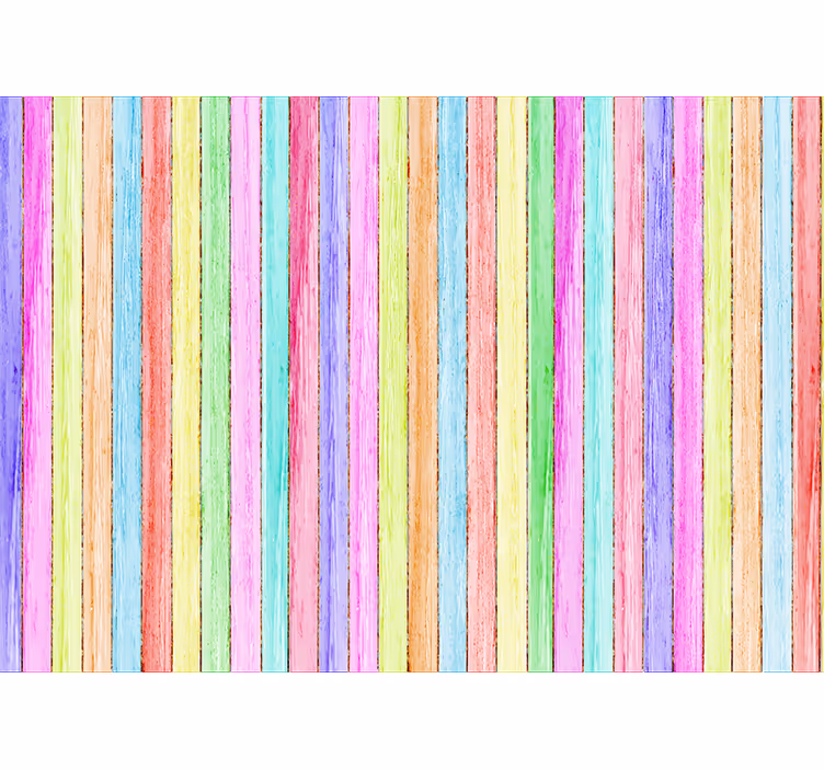 Kleur houten planken Fotobehang hout - TenStickers