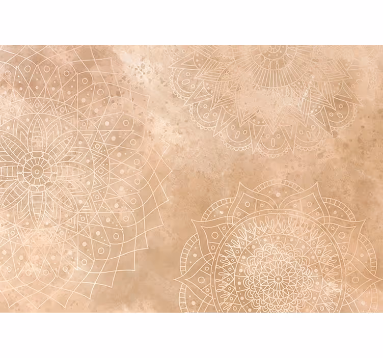 Mandala's vintage Fotobehang woonkamer - TenStickers