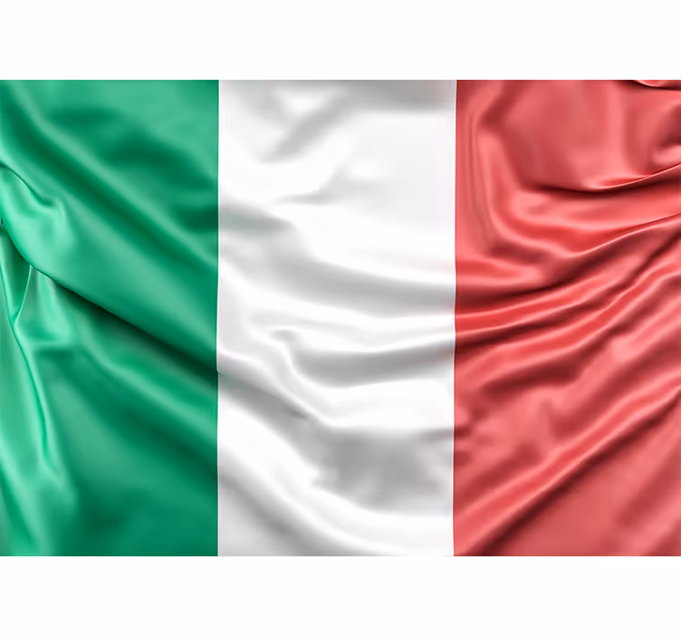 Italiaanse vlag fotobehang stad - TenStickers