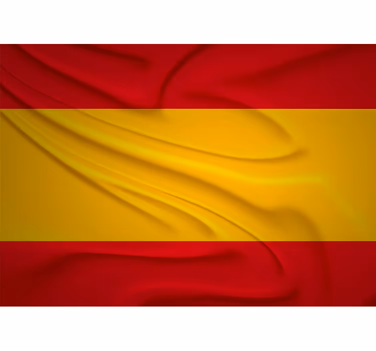 Spaanse vlag fotobehang stad - TenStickers
