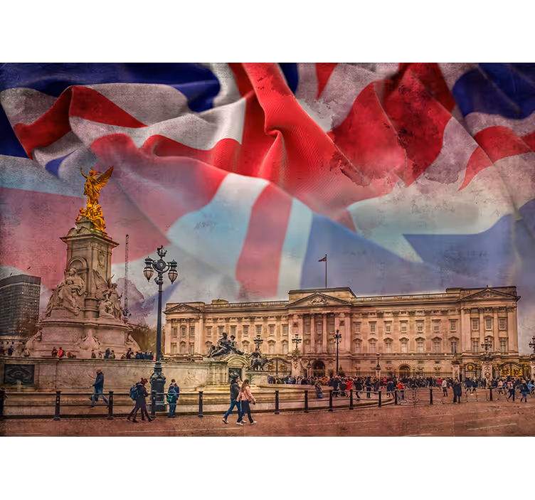 Buckingham-abstract fotobehang London - TenStickers