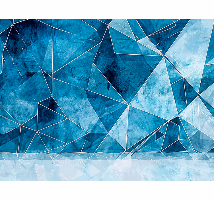 Gebroken geometrisch fotobehang  - TenStickers
