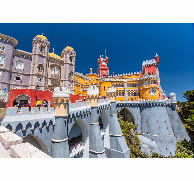 Sintra kasteel fotobehang stad - TenStickers