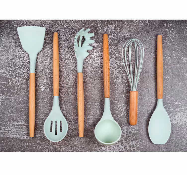 Fotobehang keuken Kookaccessoires - TenStickers