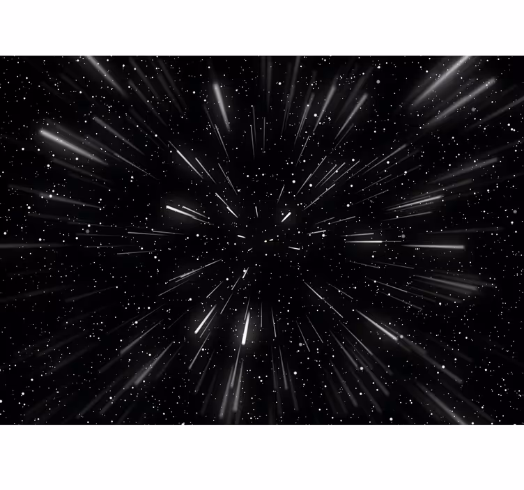 Fotobehang slaapkamer Hyperspace - TenStickers