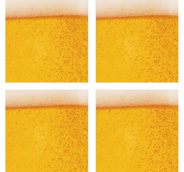 Bier textuur onderzetter bierviltjes - TenStickers