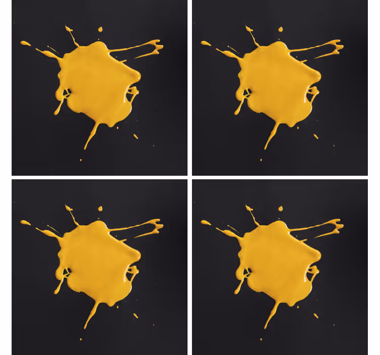 Onderzetters gele spetter textuur - TenStickers