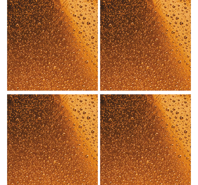 Bier onderzetters amber druppelpatronen - TenStickers