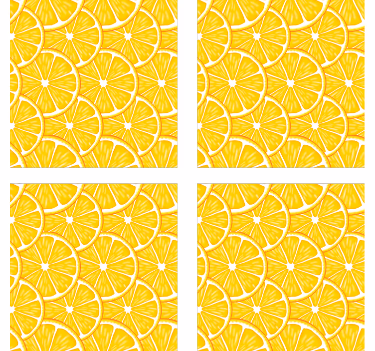 Onderzetters citrus schijf concept - TenStickers