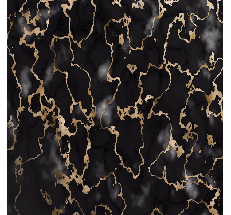 Onderzetters elegant zwart en goud patroon - TenStickers