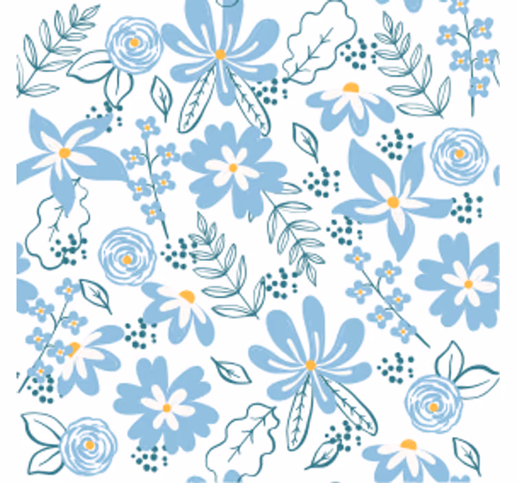 Onderzetters botanisch bloemmotief - TenStickers