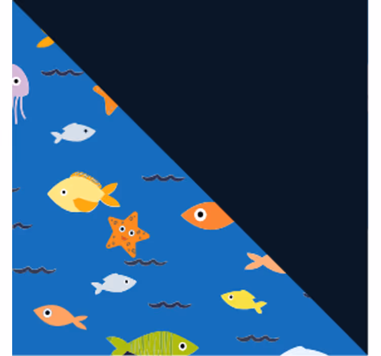 Moderne onderzetters kleurrijke onderwaterwereld - TenStickers