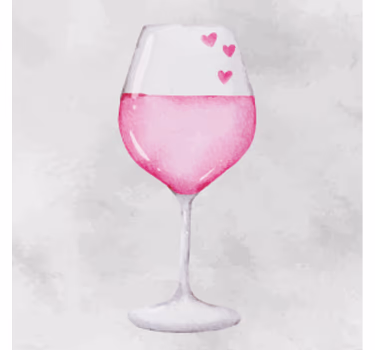 Gepersonaliseerde onderzetters hart versierd glas - TenStickers