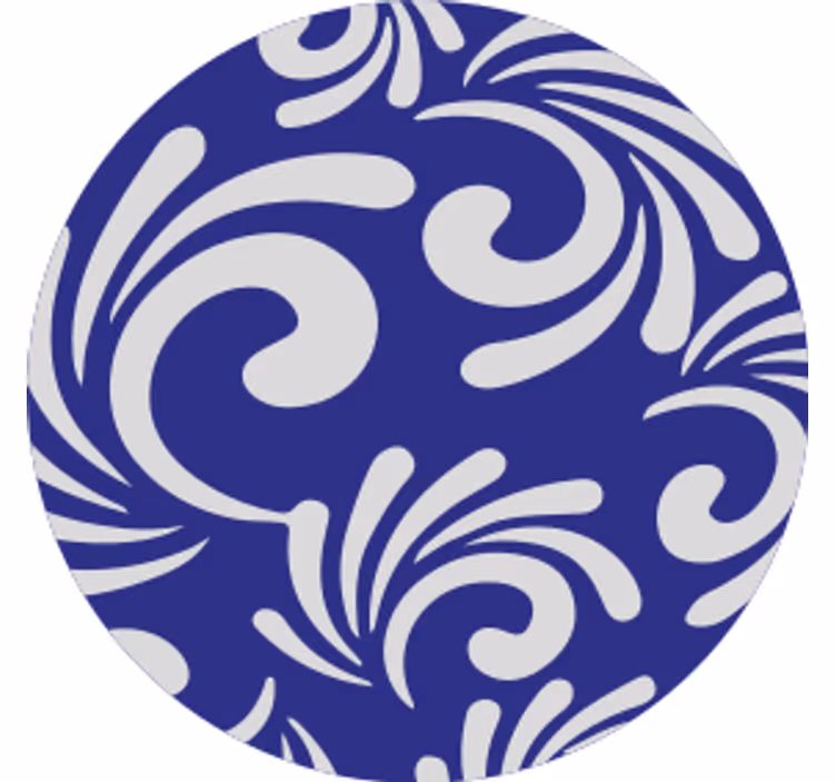 Onderzetters met draaiend patroon motief - TenStickers