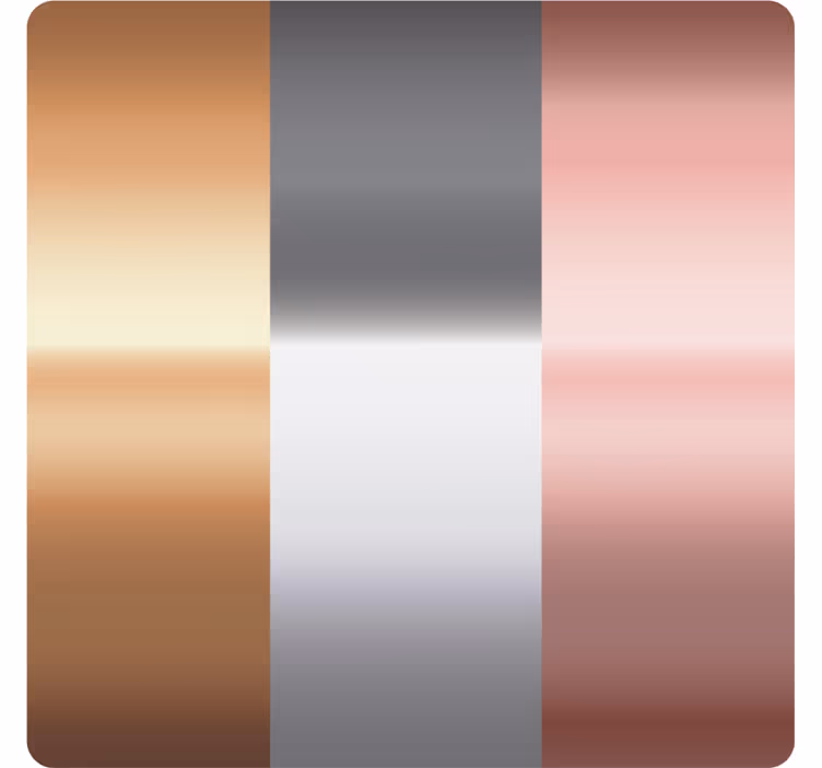 Onderzetters metallic gradiënt strepen - TenStickers