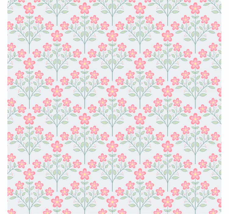 Onderzetters bloemenpatroon in pastel - TenStickers