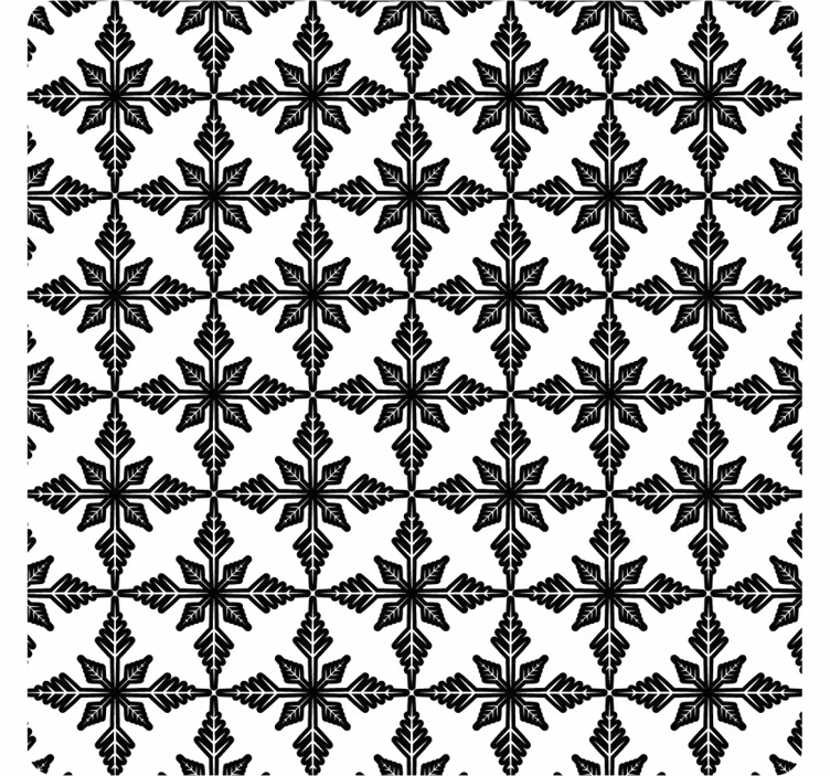 Onderzetters geometrisch zwart motief - TenStickers