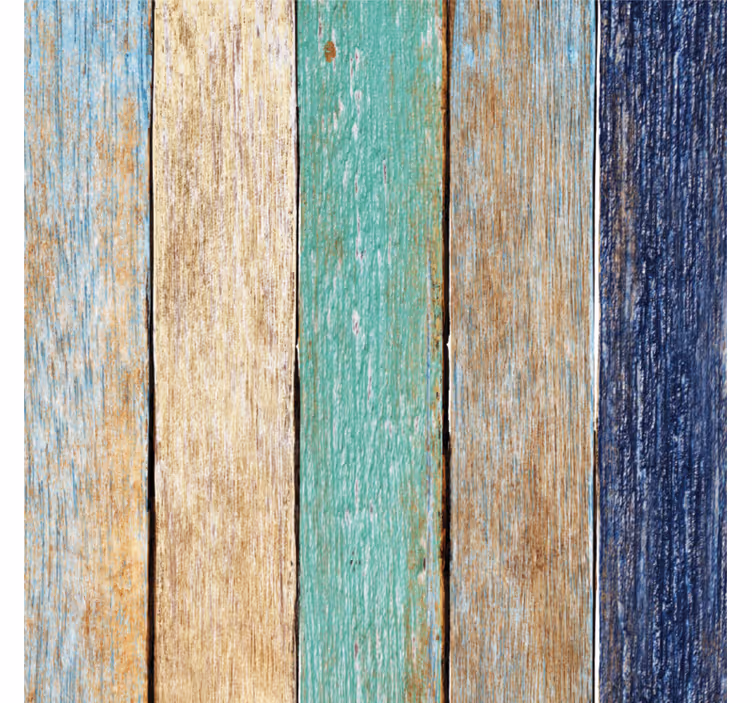 Onderzetters verweerd houten planken - TenStickers