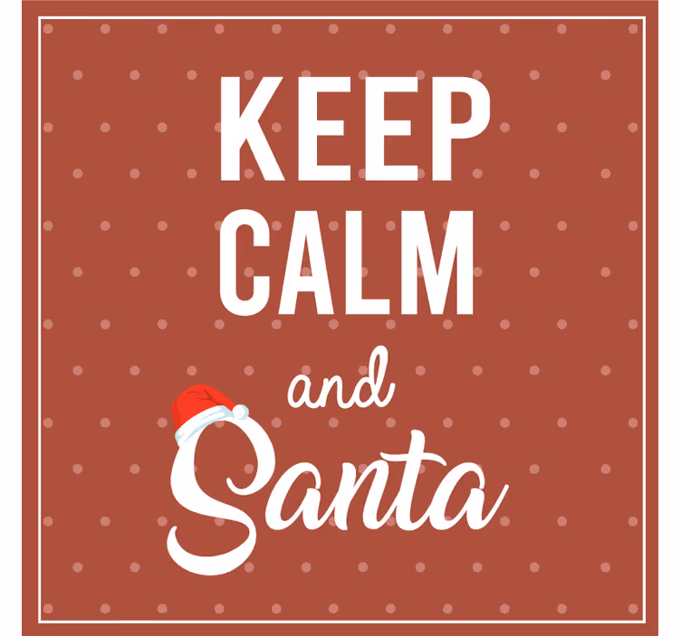 Kerst onderzetters met feestelijke quote ontwerpen - TenStickers