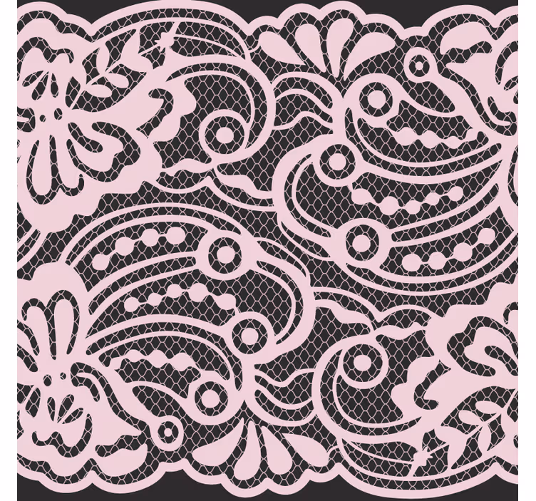 Moderne onderzetters met elegant kantpatroon - TenStickers