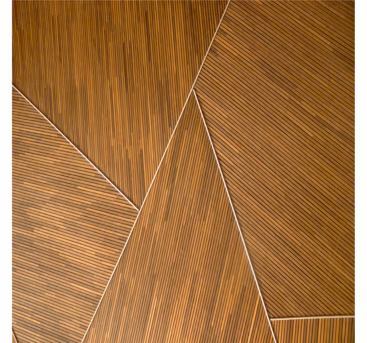 Onderzetters geometrisch houten patroon - TenStickers