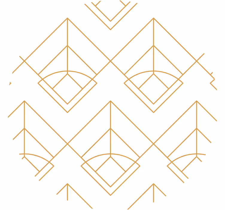 Onderzetters geometrisch patroon motief - TenStickers