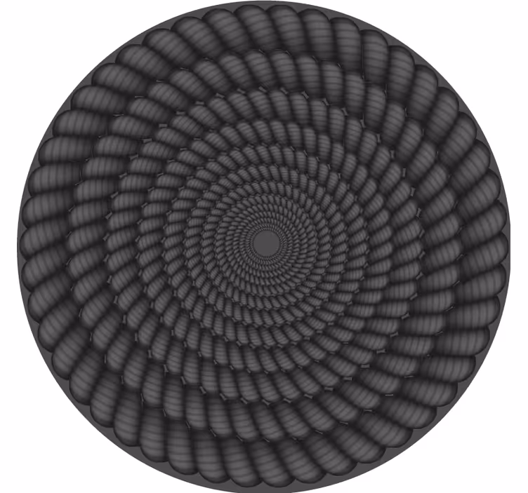 Onderzetters spiralenpatroon rond - TenStickers