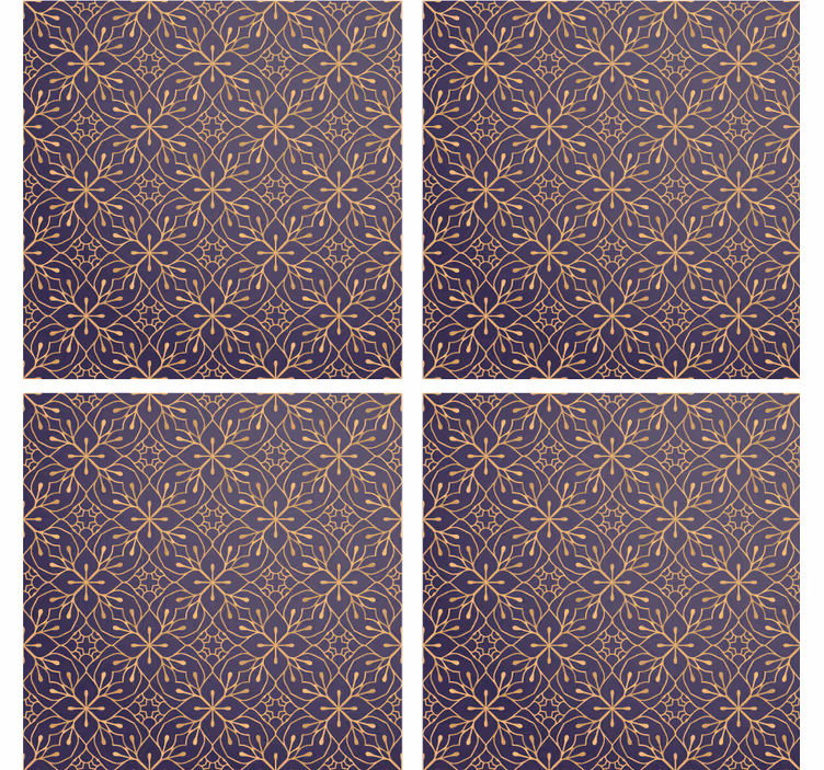 Onderzetters bloemenprint stijl - TenStickers