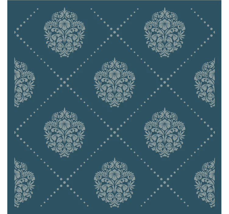 Onderzetters met graceful floral motif - TenStickers