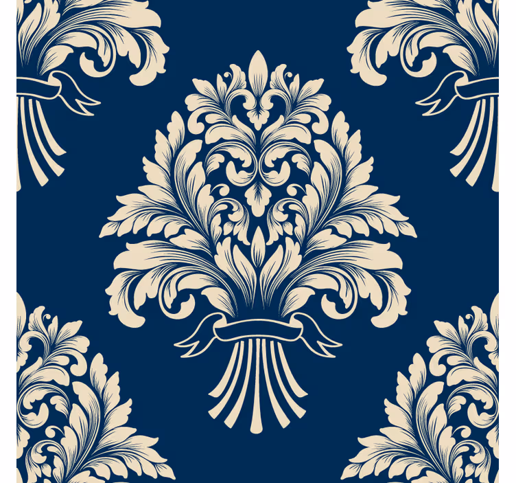 Vintage onderzetters met ingewikkeld loofmotief - TenStickers