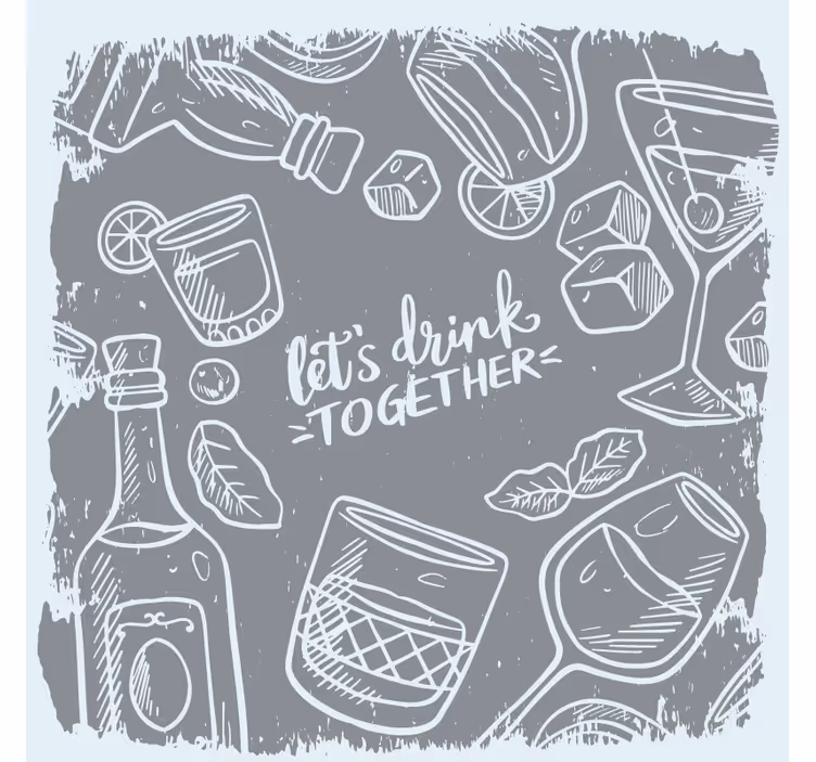 Bier onderzetters voor cocktails en glazen - TenStickers