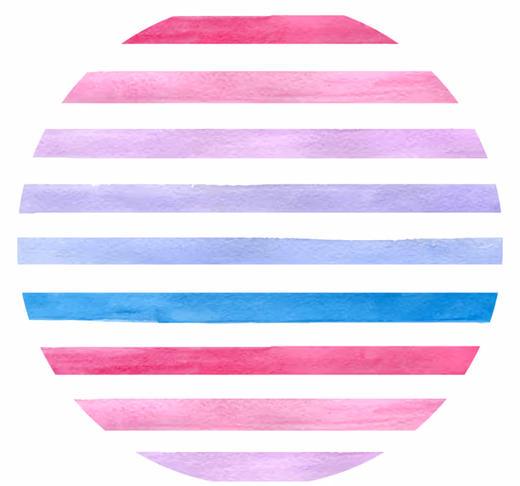 Onderzetters watercolor strepenpatroon - TenStickers
