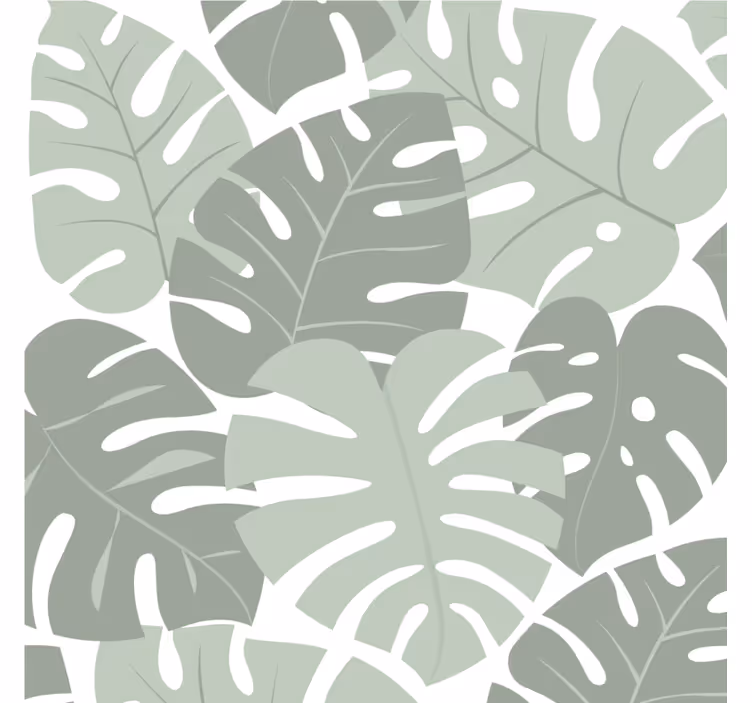 Onderzetters met bladerige monstera patroon - TenStickers