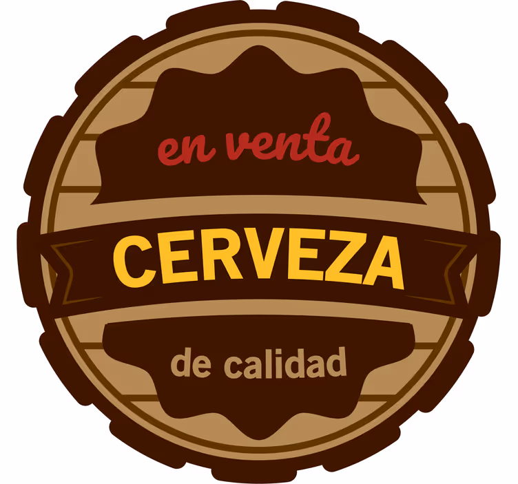Bier onderzetters met kwaliteitsbrouwer label - TenStickers