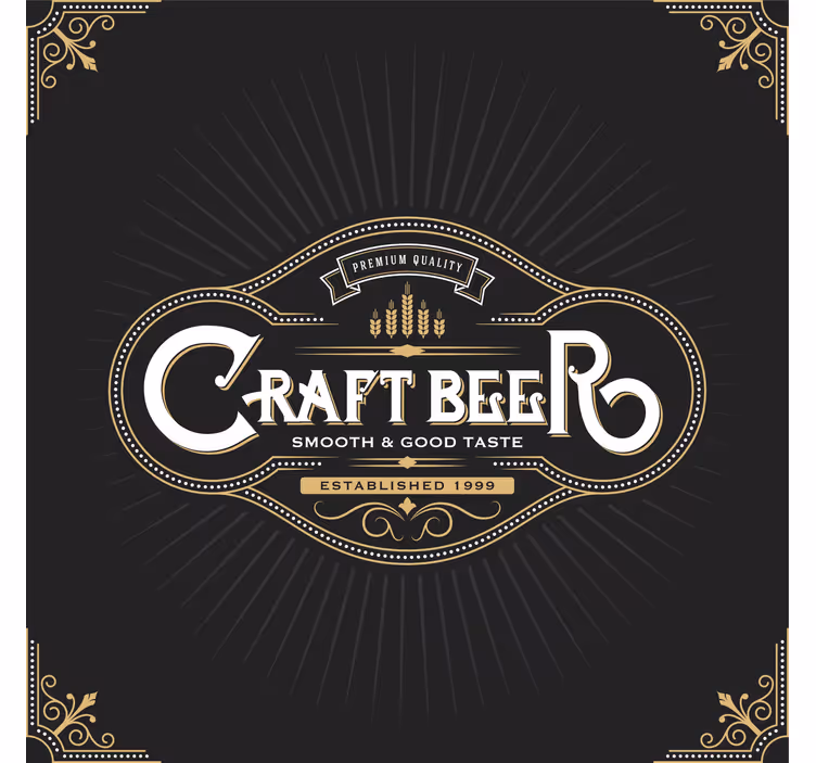 Bier onderzetters premium kwaliteit bierlabel - TenStickers