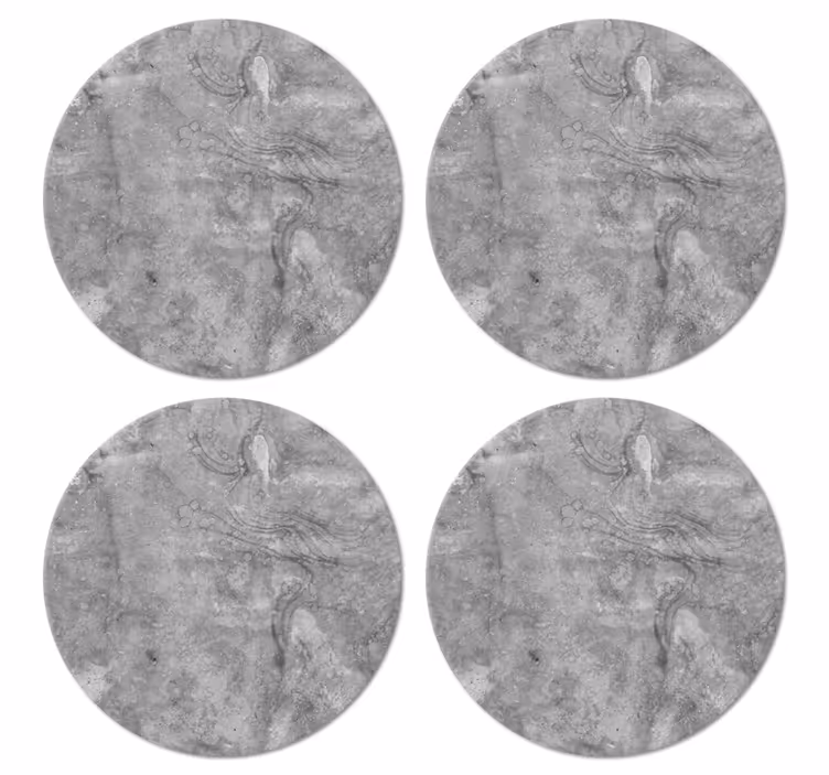 Onderzetters met texturen Marmer grijze stijl - TenStickers