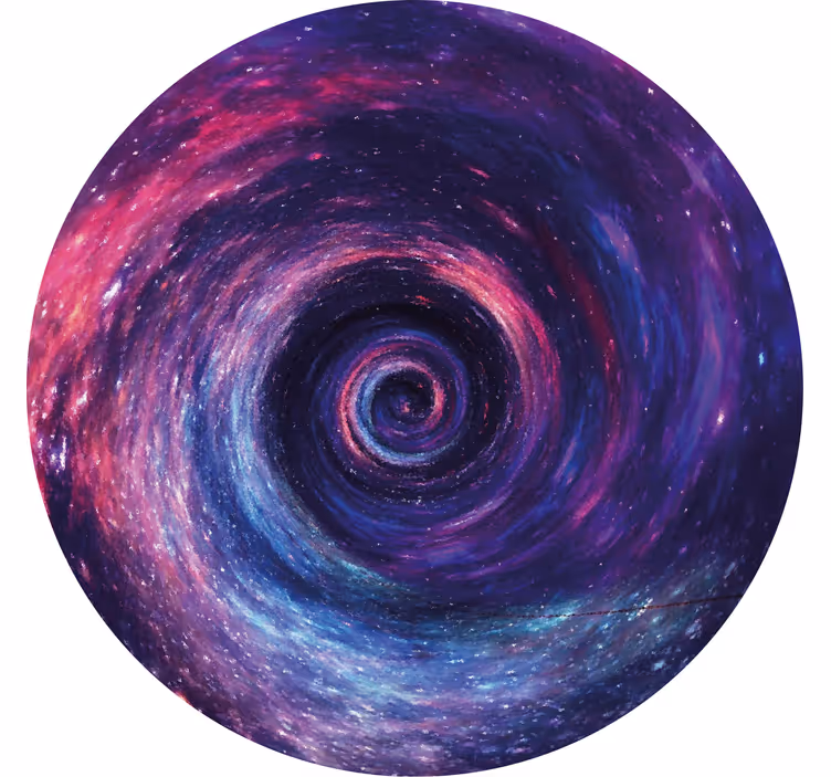 Vintage onderzetters kleurrijke kosmische werveling - TenStickers
