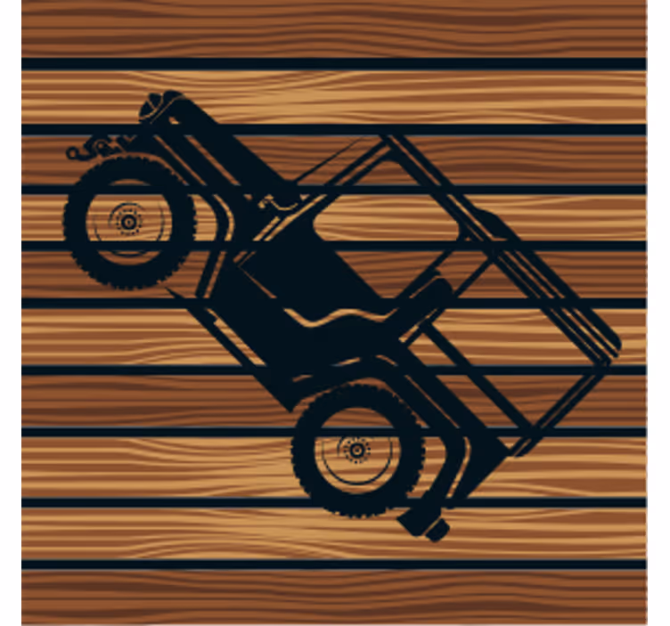 Onderzetters vintage off-road voertuig - TenStickers