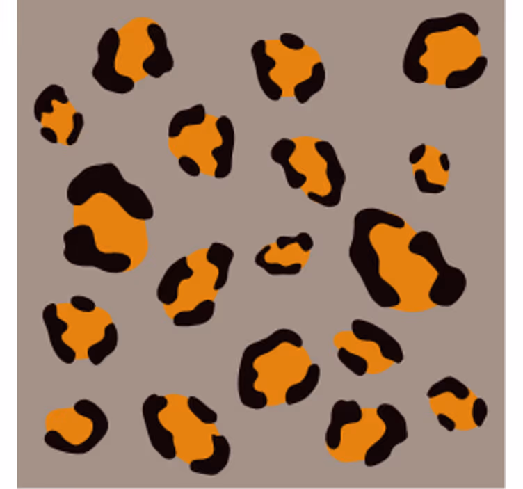 Bier onderzetters met luipaardprint patroon - TenStickers