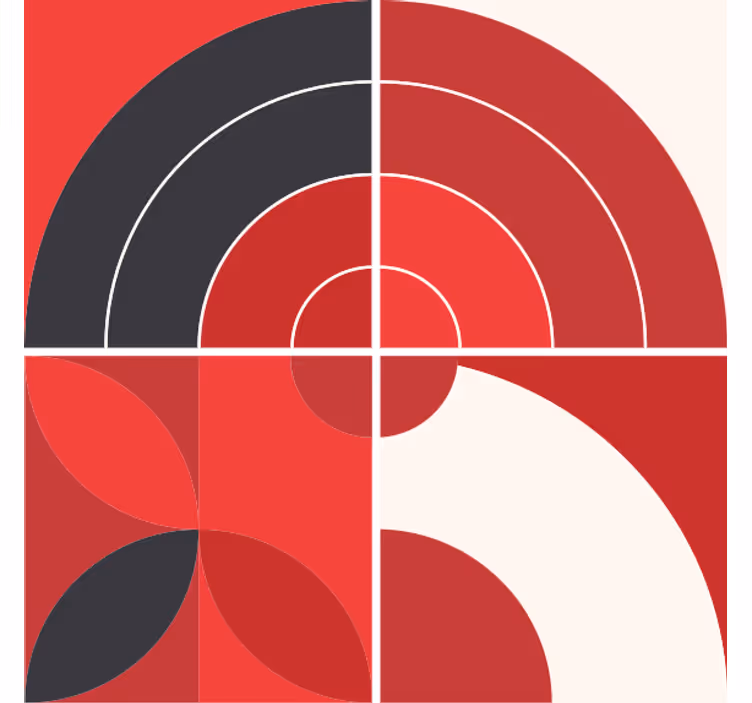 Onderzetters geometrische kleurenpatronen - TenStickers