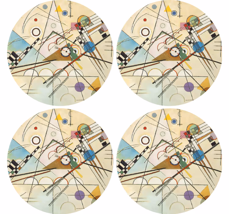 Onderzetters geometrisch cirkelmotief - TenStickers