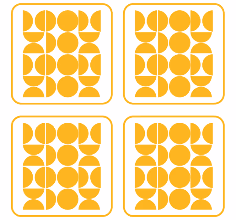 Onderzetters met geometrische vormen - TenStickers