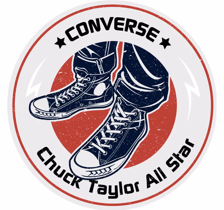 Vintage onderzetters sneaker grafisch ontwerp - TenStickers
