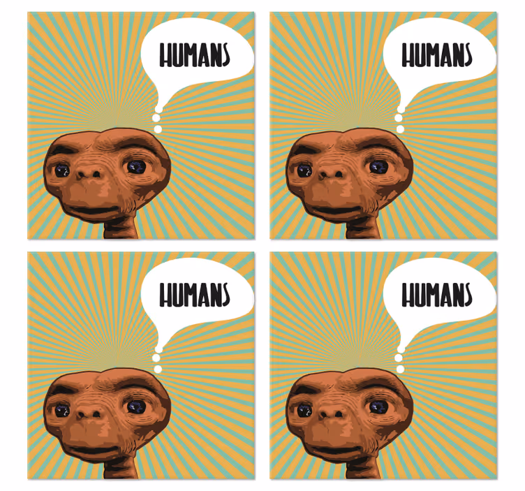 Enge onderzetters En denken aan mensen - TenStickers