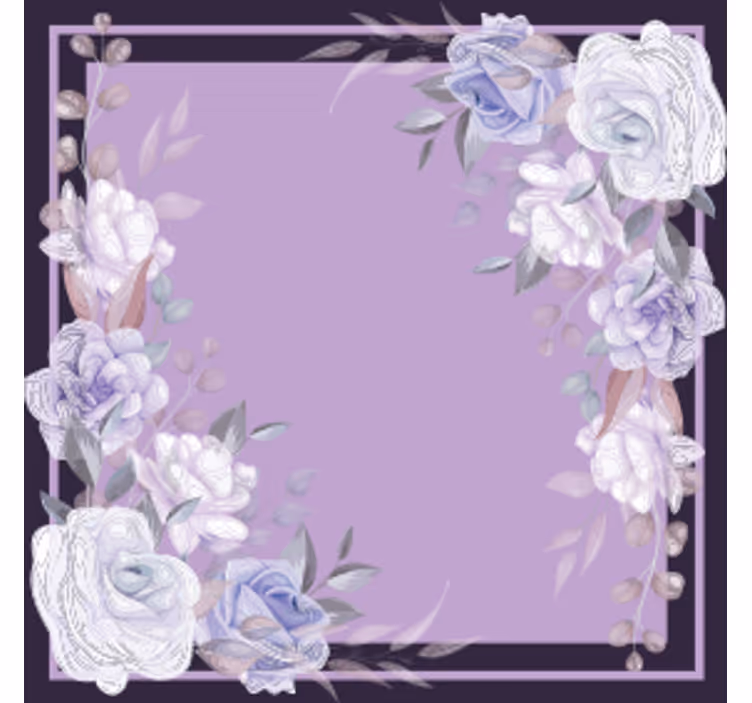 Lavendel bloemstuk onderzetters bruiloft - TenStickers