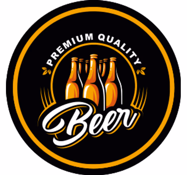 Bier onderzetters premium kwaliteit drankembleem - TenStickers