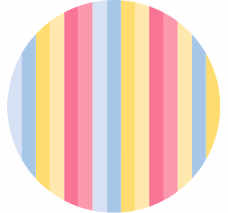 Onderzetters met kleurrijk gestreept patroon - TenStickers