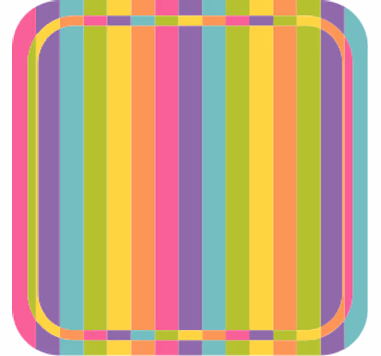 Bier onderzetters in levendige kleurenpatroon - TenStickers